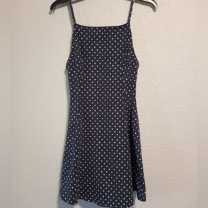 4$20 Kimchi Blue Strappy Back Mini Polka Dot Flare Dress